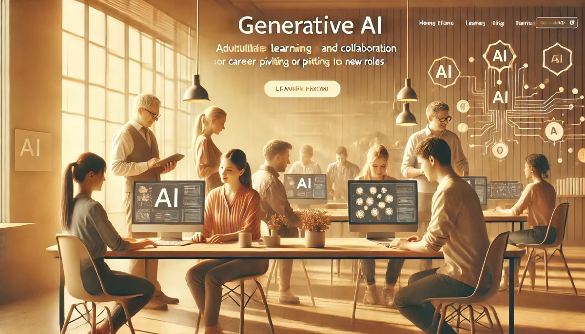 Professionals engaging with AI tools